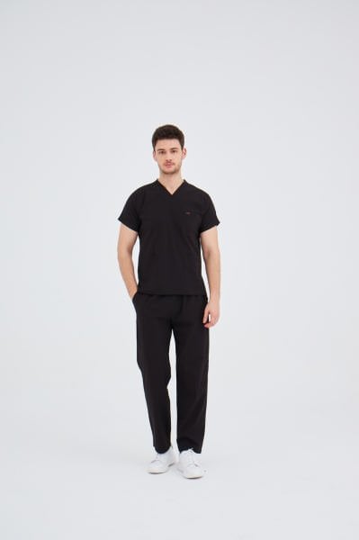 Siyah Terikoton Cerrahi Takım Forma