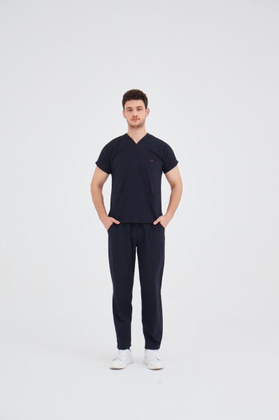 Lacivert Terikoton Cerrahi Takım Forma