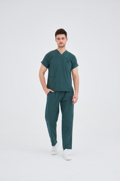 Ördek Yeşili Terikoton Cerrahi Takım Forma