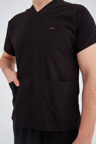 Siyah Terikoton Cerrahi Tek Üst