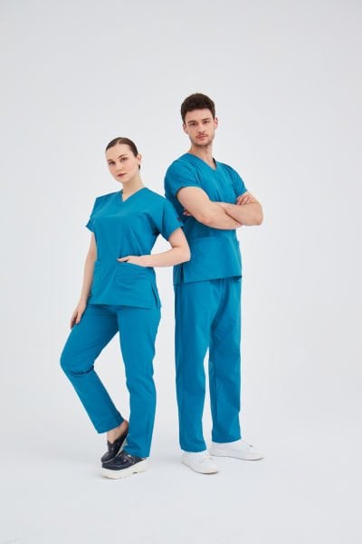 Petrol Mavisi Likra Plus Cerrahi Takım Forma