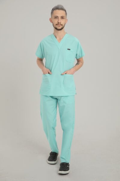Mint Yeşili Terikoton Cerrahi  Takım Forma