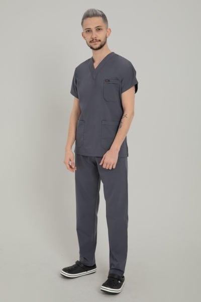 Antrasit Likralı Cerrahi Takım Forma