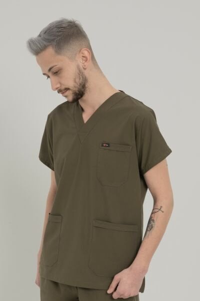 Haki Likralı Cerrahi Tek Üst