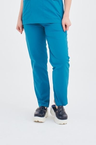 Petrol Mavisi Likralı Pantolon