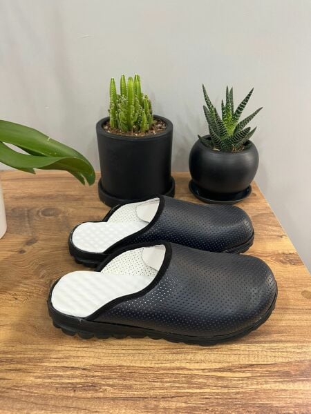 Lacivert Hafif Taban Ortopedik Sabo Terlik