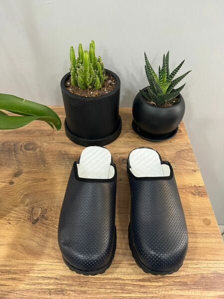 Lacivert Hafif Taban Ortopedik Sabo Terlik