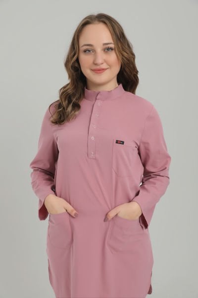 Gül Kurusu Likralı Tesettür Takım Forma