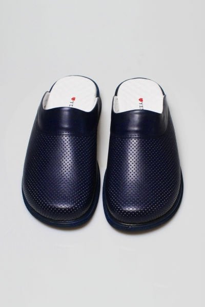 Lacivert Klasik Ortopedik Sabo Terlik