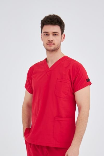 Kırmızı Terikoton Cerrahi Tek Üst