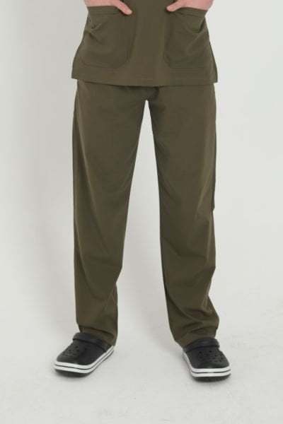 Haki Likralı Pantolon