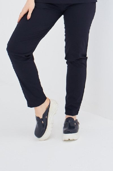 Lacivert Likralı Pantolon