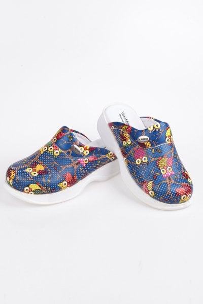 Baykuş Desenli Ortopedik Sabo Terlik