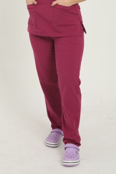 Fuşya Likralı Pantolon