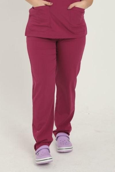 Fuşya Likralı Pantolon