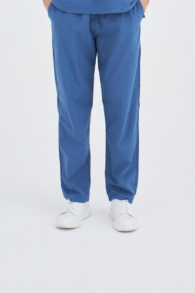 İndigo Mavi Terikoton Pantolon
