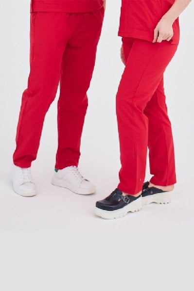 Kırmızı Terikoton Pantolon