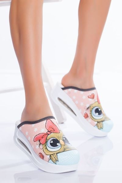 Air Pembe Baykuş Sabo Terlik