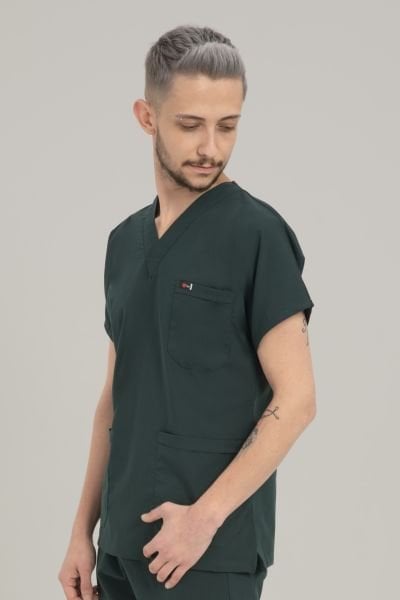 Zümrüt Likralı Cerrahi Tek Üst