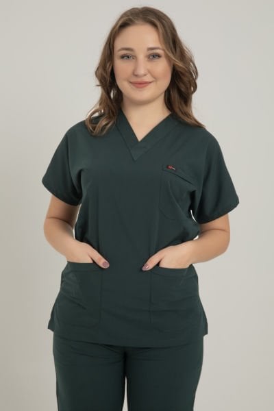 Zümrüt Likralı Cerrahi Tek Üst