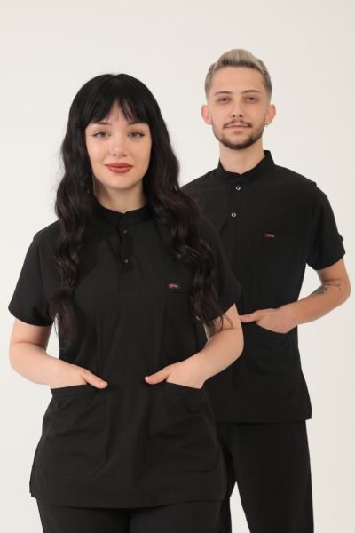 Siyah Likralı Yeni Lüks Tek Üst