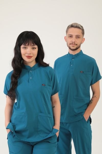 Petrol Mavisi Likralı Yeni Lüks Tek Üst