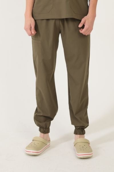 Haki Likralı Yeni Lüks Pantolon