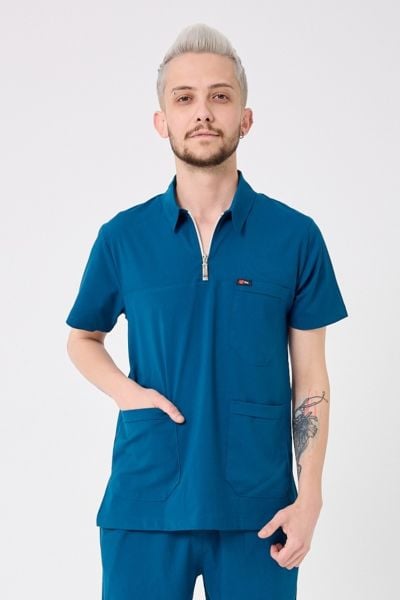 Petrol Mavi  Yeni Lüks Likra Plus Tek Üst