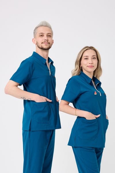 Petrol Mavi  Yeni Lüks Likra Plus Tek Üst